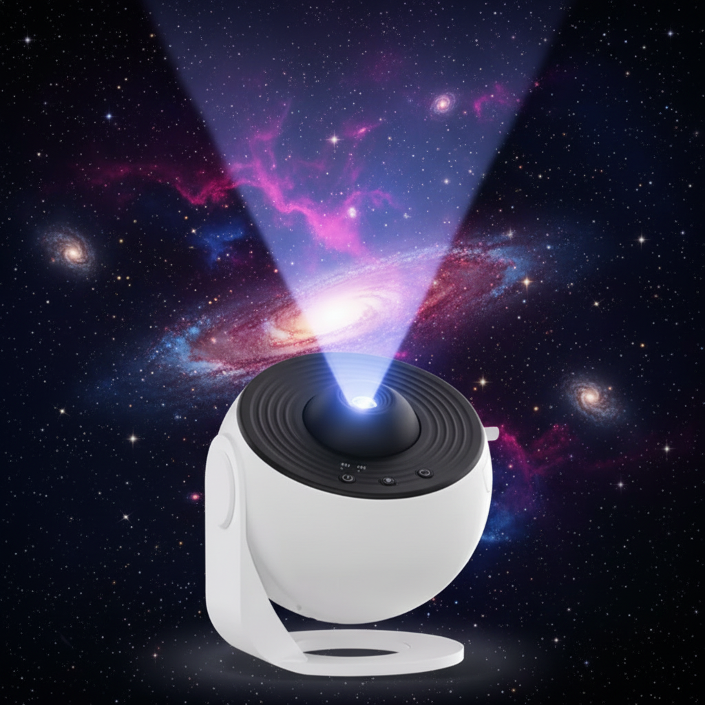 Galaxy Projector with Cosmic Background