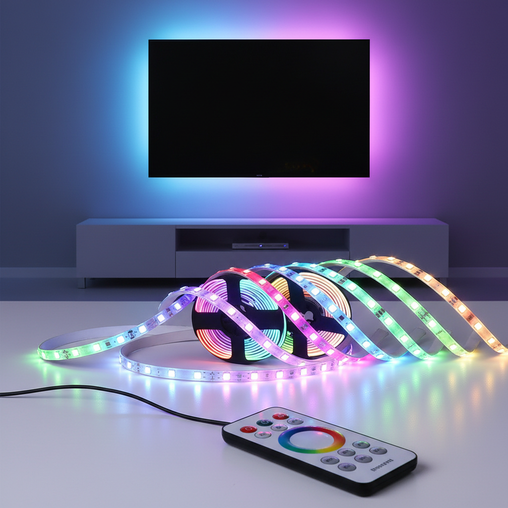 LED light strips with remote control
